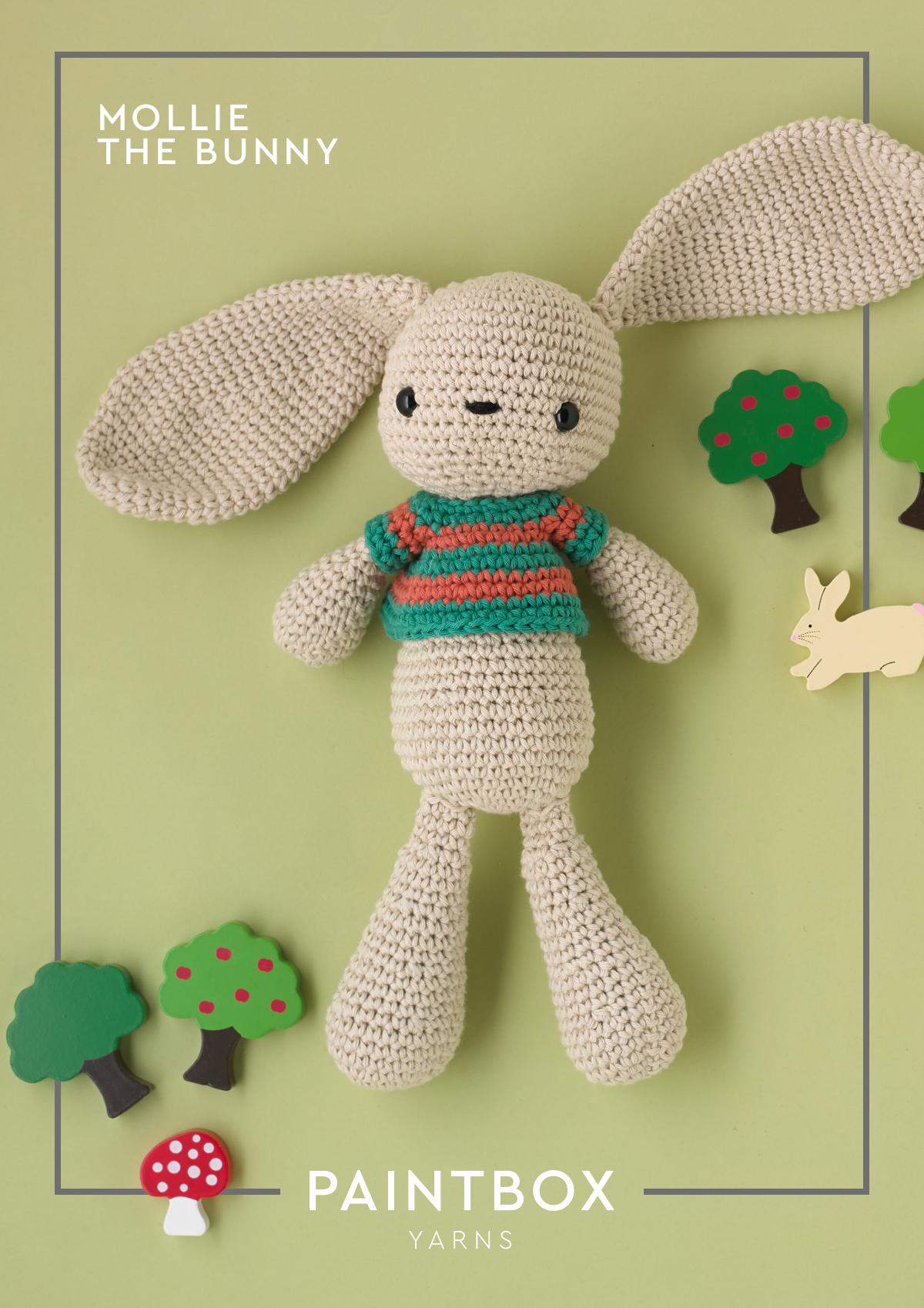 Mollie The Bunny crochet toy pattern cover
