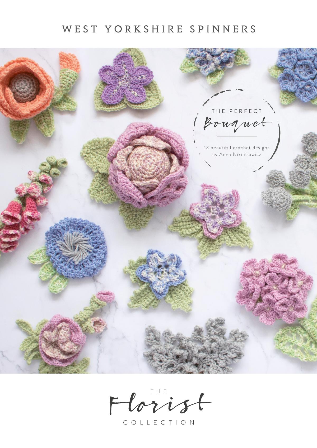 Crochet flower bouquet pattern collection PDF cover