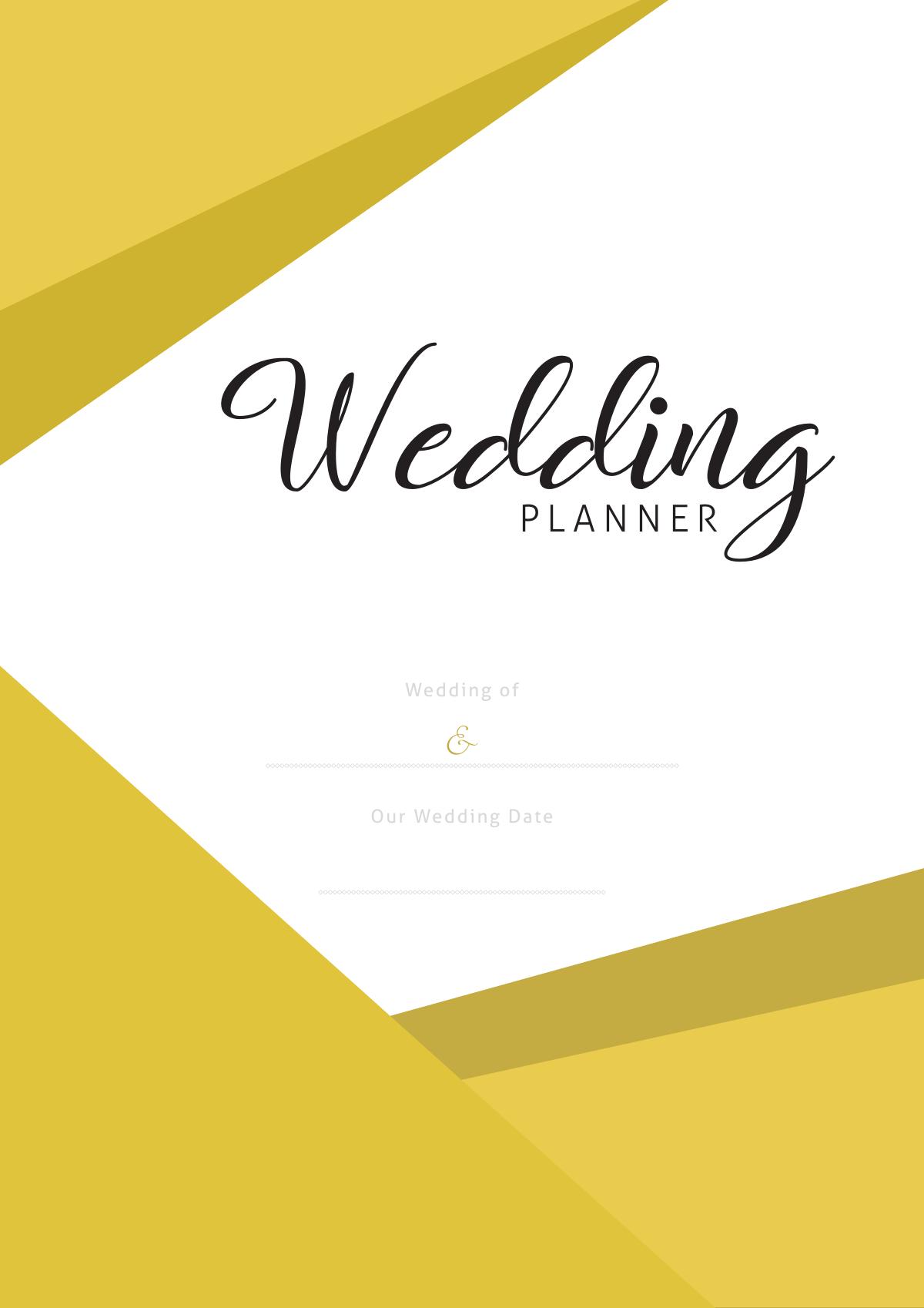 Printable wedding planner bundle with timelines, budget trackers, guest lists, and planning worksheets